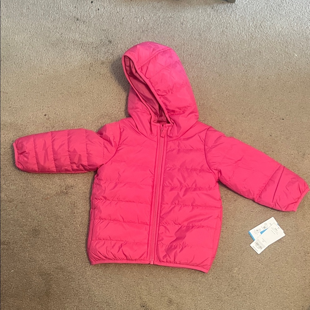 Carter's Pink Puffer Jacket new with Hang Tag
